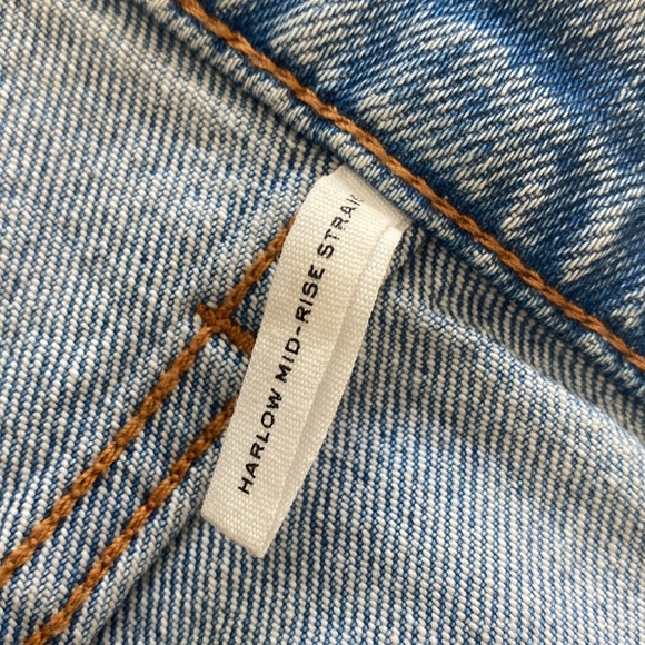 Rag & Bone Harlow Mid Rise Straight leg leans - Picture 3 of 8